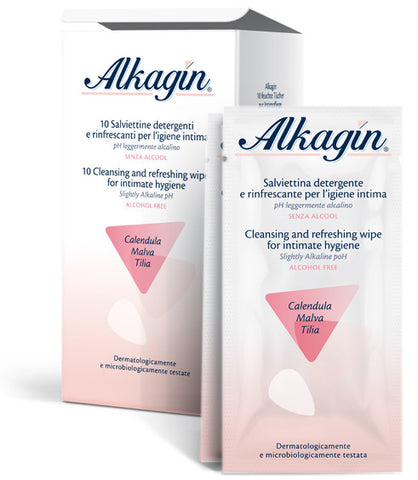 Alkagin Salviette Detergenti Monodose - 10 salviettine monouso